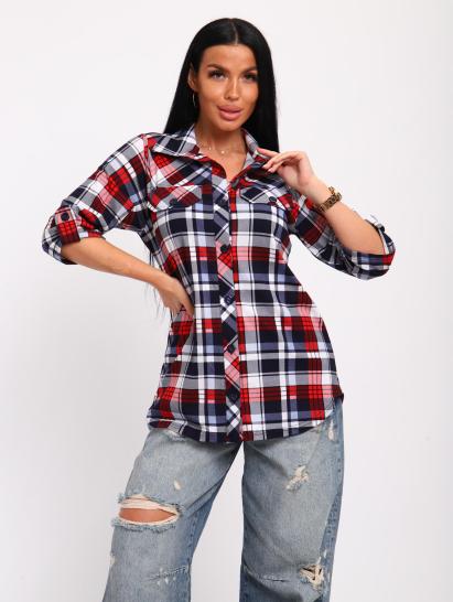 Рубашка на пуговицах (01058, синий) - фото 6