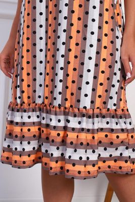 Сарафан с карманами (00977 вид 2, оранжевый) - фото 2