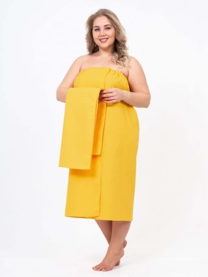 Килт для бани женский желтый - фото 1