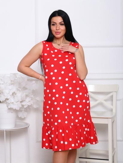 Сарафан с карманами, красный (905-3) - фото 3