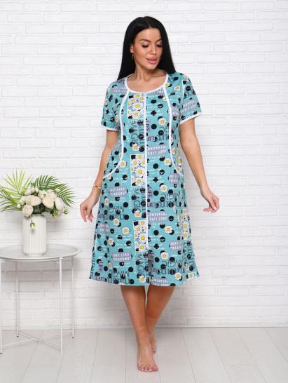 Халат женский на молнии с карманами (00960, ментол) - фото 15