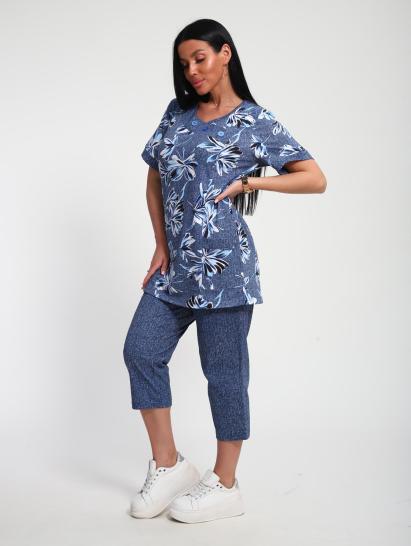 Костюм с бриджами (01070, синий) - фото 17