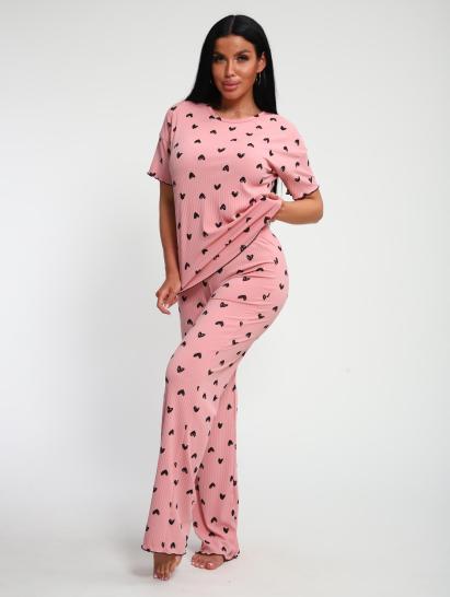 Пижама с брюками (01063, розовый) - фото 10