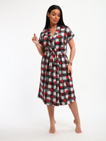 Пеньюар с сорочкой (01068, черный) - фото 23