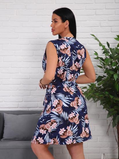 Халат женский (01071, синий) - фото 10