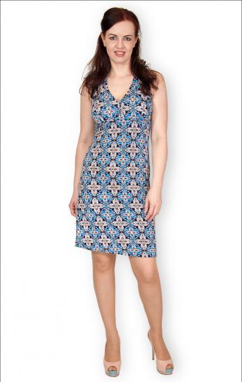Сарафан из вискозы, узор голубой (276-1) - фото 1