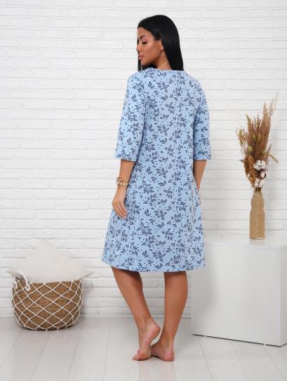 Сорочка теплая, футер с начесом (01035, синий) - фото 9