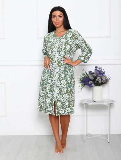 Халат махровый на молнии, зеленый (942-3) - фото 9