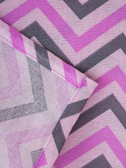 Штора одинарная Зигзаг розовый 145х270 см - фото 3