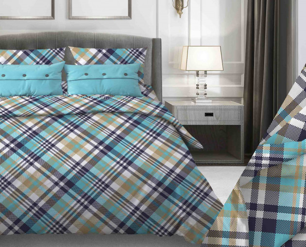 Простыня Лондон бирюзовый бязь - фото 1