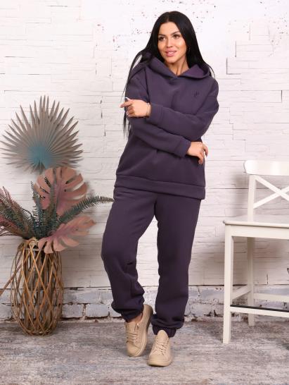 Брюки, футер с начесом 3-х нитка (01043, антрацитовый) - фото 2