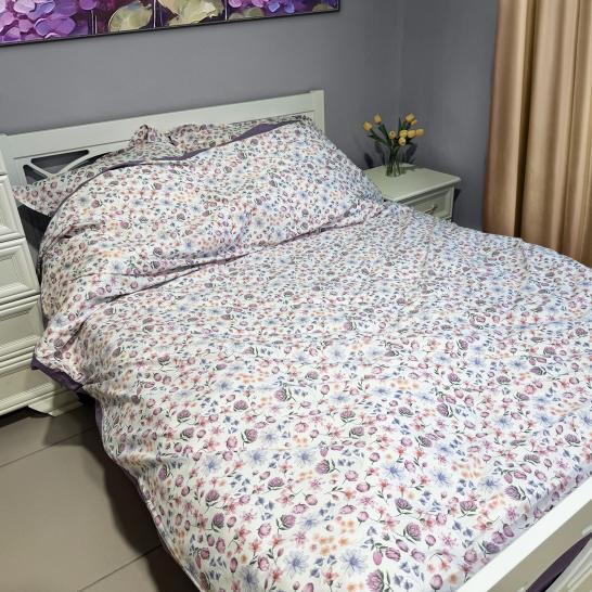 Простыня Цветочная сказка (основа) сатин - фото 1