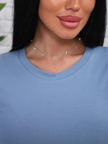 Футболка женская (01078, серо-голубой) - фото 21