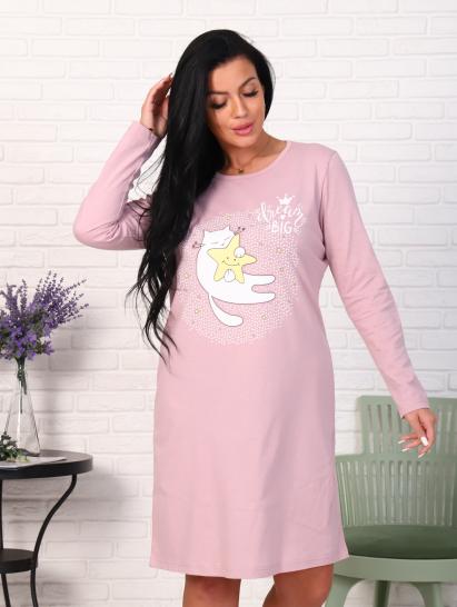 Сорочка с длинным рукавом, принт (0788, кофе) - фото 5