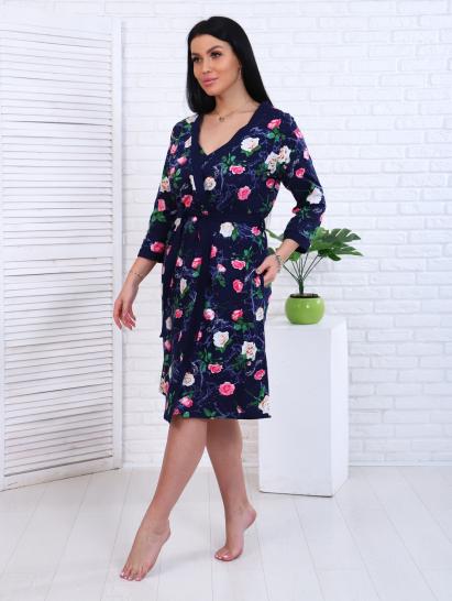 Пеньюар с сорочкой, синий (887-2) - фото 14