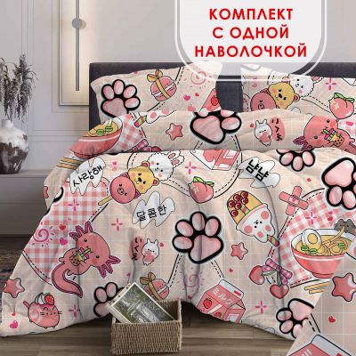 Комплект постельного белья Табо-лапка бязь - фото 1