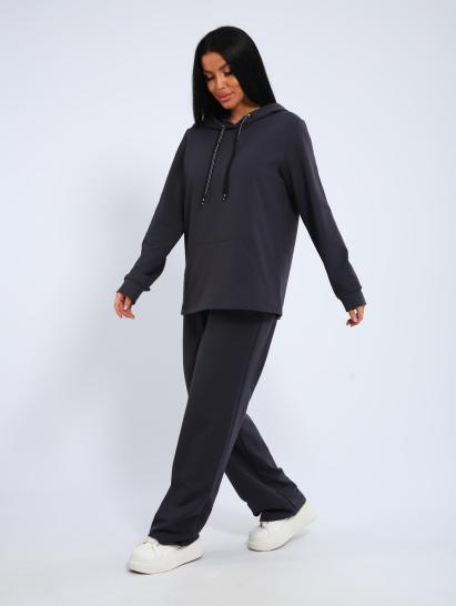 Костюм с капюшоном, футер с лайкрой (01045, антрацитовый) - фото 11