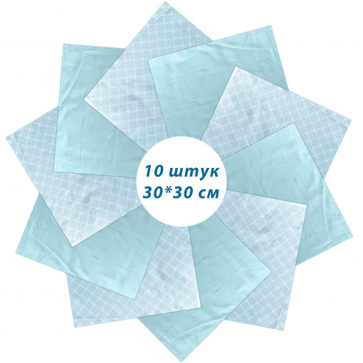 Набор лоскута Вестерн голубой (10 лоскутов 30*30 см) - фото 2
