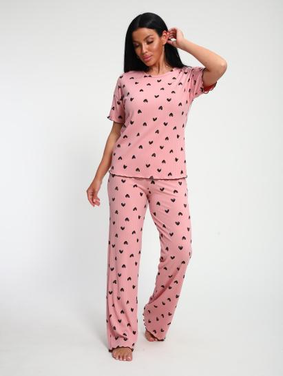 Пижама с брюками (01063, розовый) - фото 12