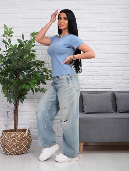 Футболка женская (01078, серо-голубой) - фото 11