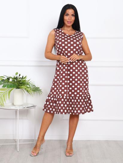 Сарафан с карманами (00977, коричневый) - фото 1