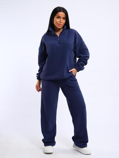 Костюм с брюками, флисовый (01061, синий) - фото 13