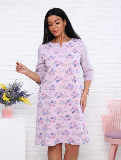 Сорочка теплая, футер с начесом, розовый (939-1) - фото 2