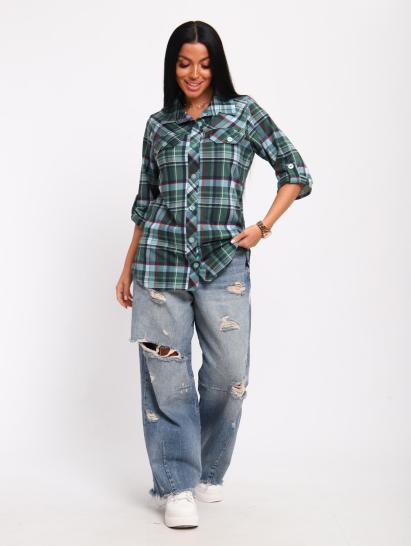 Рубашка на пуговицах (01058, зеленый) - фото 17