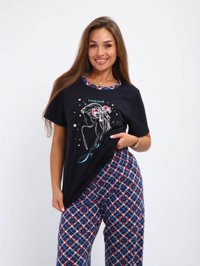 №239 Костюм с брюками Костюм женский Синий - фото 4