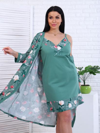 Пеньюар с сорочкой, зеленый (887-1) - фото 7