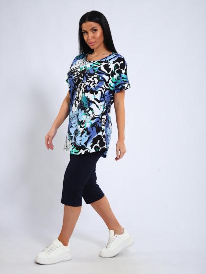 Костюм с бриджами (01050, синий) - фото 11