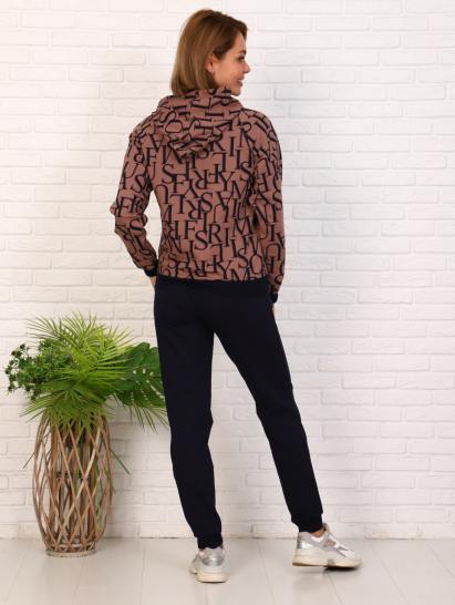 Костюм с капюшоном, футер с лайкрой, бежевый (660-4) - фото 5