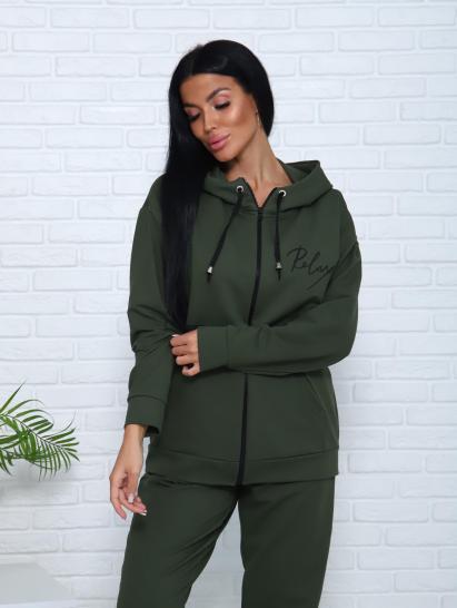 Костюм с брюками, футер с лайкрой 2-х нитка (00907, хаки) - фото 4