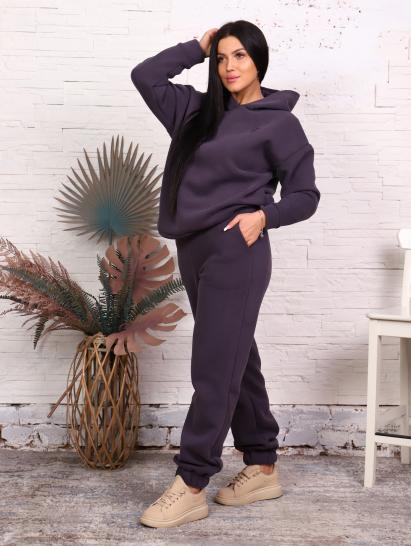 Брюки, футер с начесом 3-х нитка (01043, антрацитовый) - фото 3