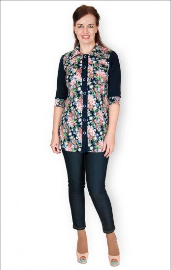 Рубашка интерлок-пенье на пуговицах (237-1) - фото 2