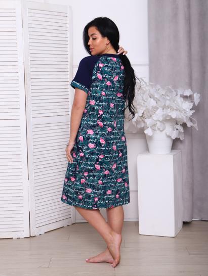 Халат женский на молнии с карманами, зеленый (908-2) - фото 6