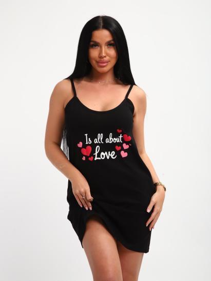 Пеньюар с сорочкой (01068, черный) - фото 13