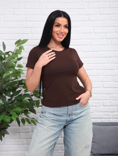 Футболка женская (01078, коричневый) - фото 7