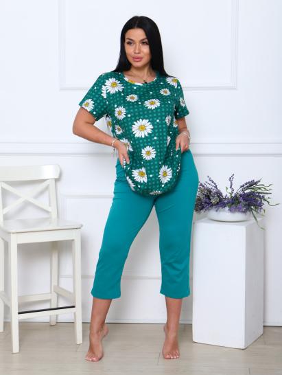 Костюм с бриджами, зеленый клетка (891-2) - фото 9