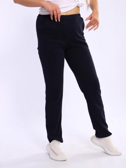 Брюки с карманами, интерлок (01034, темно-синий) - фото 5