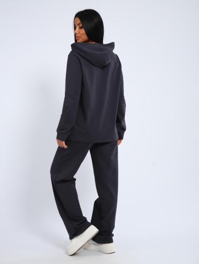 Костюм с капюшоном, футер с лайкрой (01045, антрацитовый) - фото 10