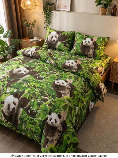 Комплект постельного белья Панды 3D бязь - фото 1