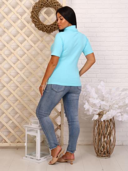 Водолазка женская, рибана с лайкрой (00837, светло-бирюзовый) - фото 3