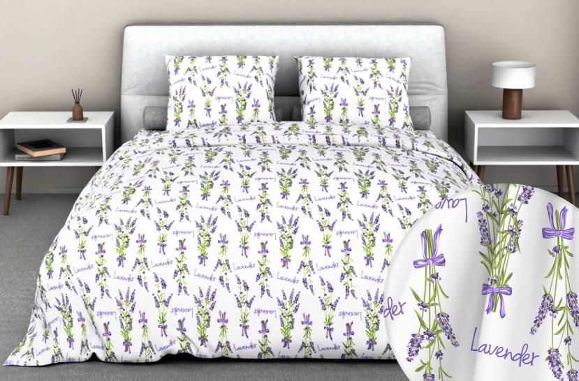 Пододеяльник Лавандовый букет бязь - фото 1