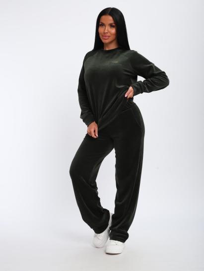 Костюм с брюками, велюровый (01065, хаки) - фото 12