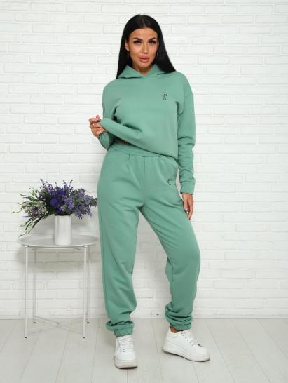 Костюм с брюками, футер с начесом 3-х нитка (01021, оливковый) - фото 17