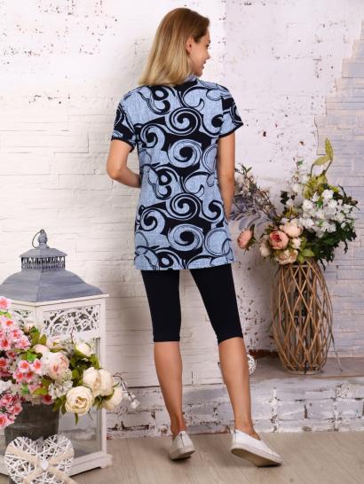 Костюм с бриджами, голубой (862-2) - фото 4