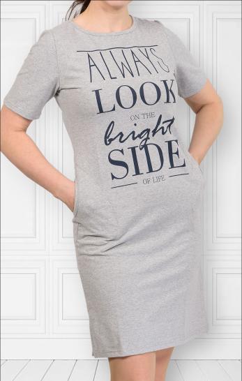 Платье футер с лайкрой, принт (322-1) - фото 2