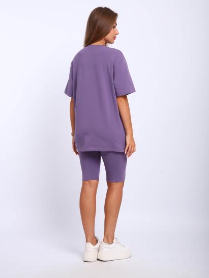 №025 Костюм с бриджами Костюм женский Лиловый - фото 2