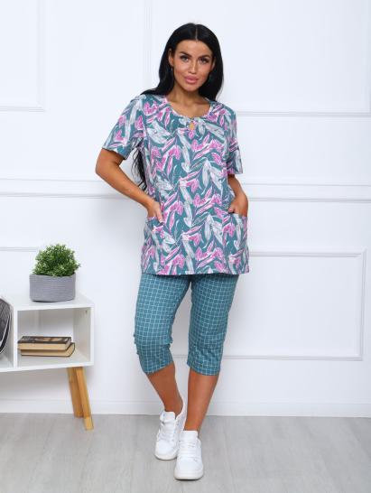 Костюм с бриджами (00990, зеленый) - фото 10